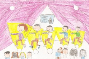 School kids connect with Nugget on the Flight Deck #militaryfamilies #SupportOurTroops #literacy #elemed