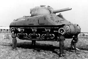 World War II. Rubber tank