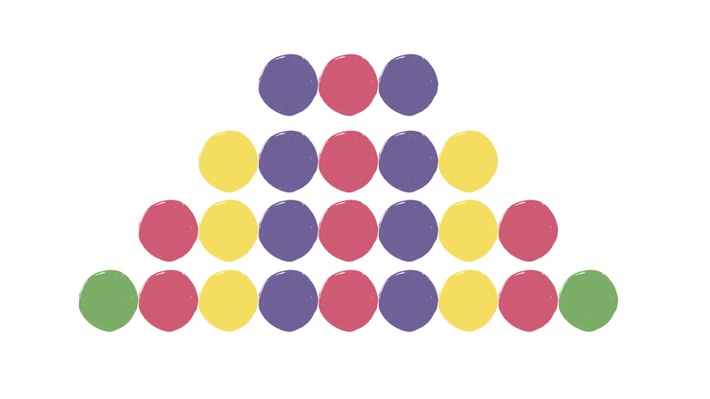 Lit Links - symmetrical pattern