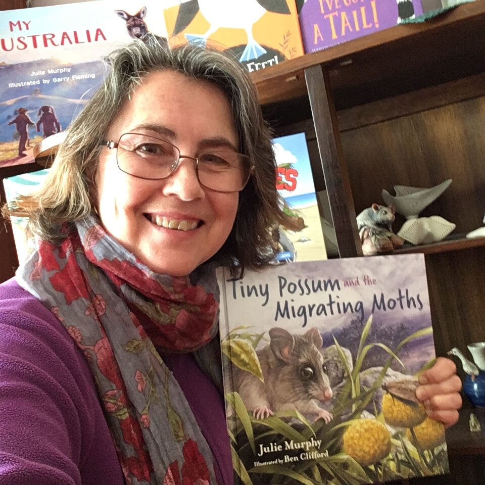 Julie Murphy with Tiny Possum