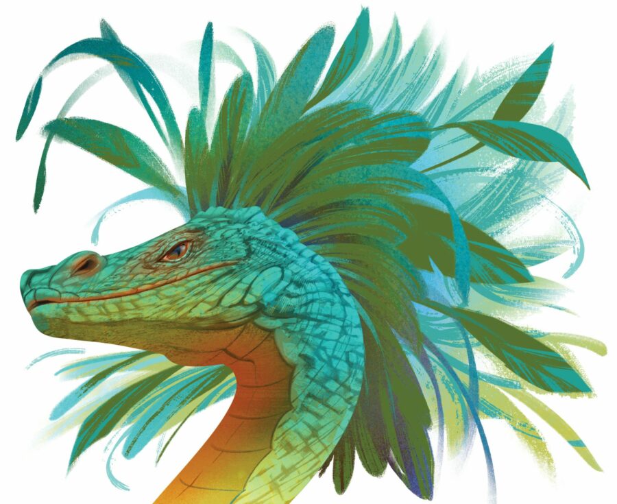 Quetzalcoatl-from-Dinosaurs-to-Dragons-by-Elizabeth-Shreeve-illustrated-by-Violeta-Encarnación